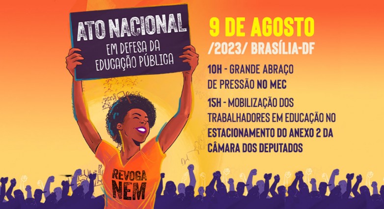 CNTE Realiza Ato Nacional em Defesa da Educação Pública