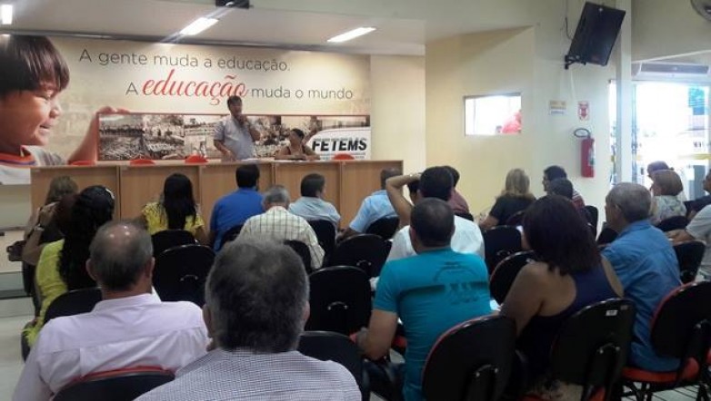 Simted Aquidauana participa de reunião com Sindicatos do Estado