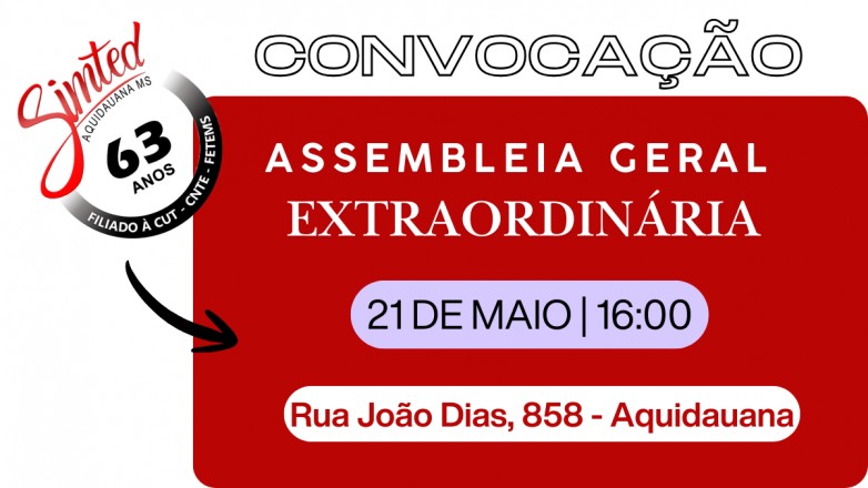 Edital de Convocação Assembleia Geral Extraordinária