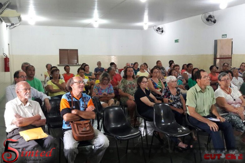 SIMTED Aquidauana | Aposentados se reúnem para discutir reforma da Previdência